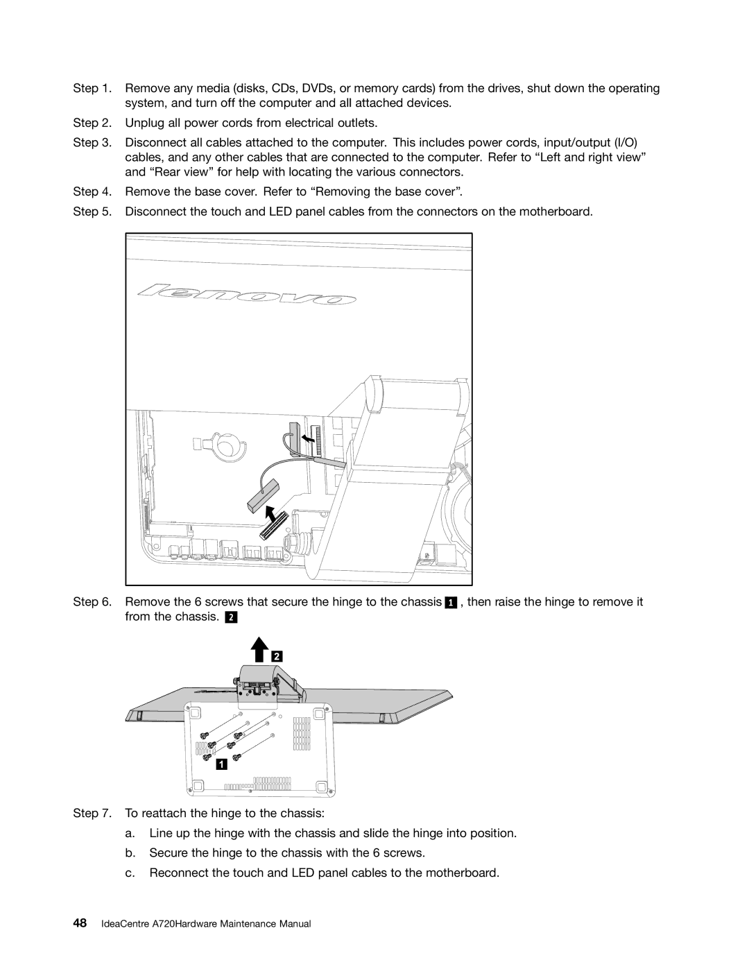 Lenovo manual IdeaCentre A720Hardware Maintenance Manual 