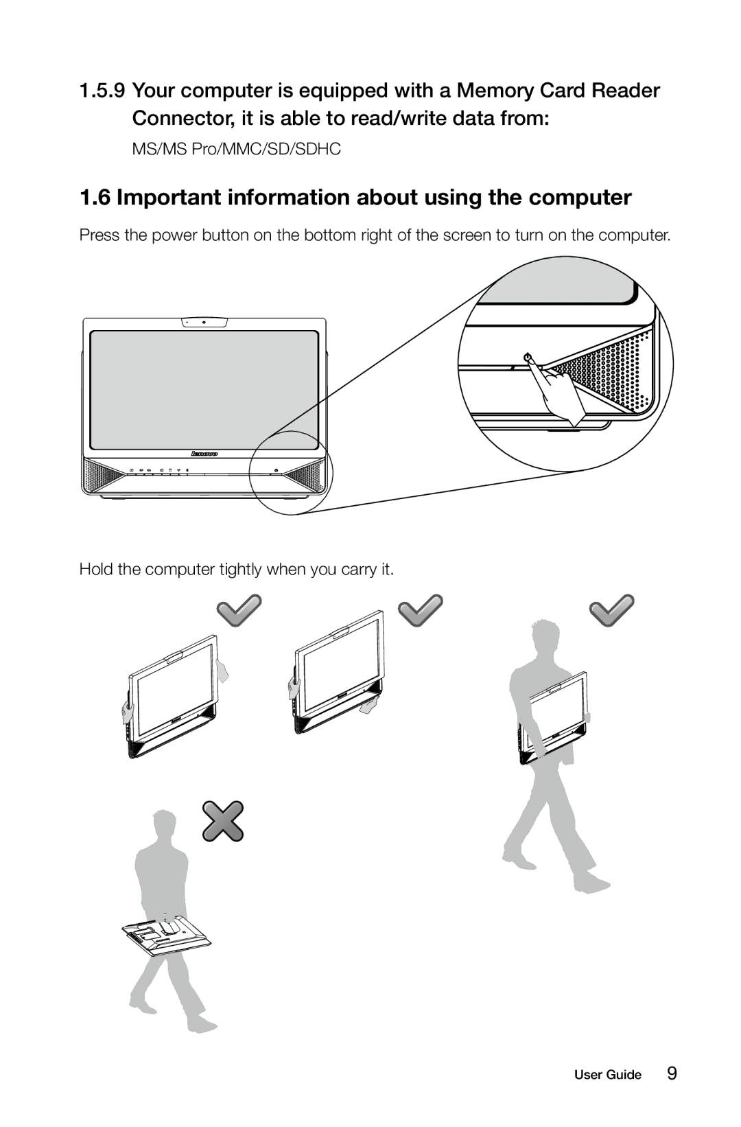 Lenovo 10052, B3, 10051 manual Important information about using the computer 