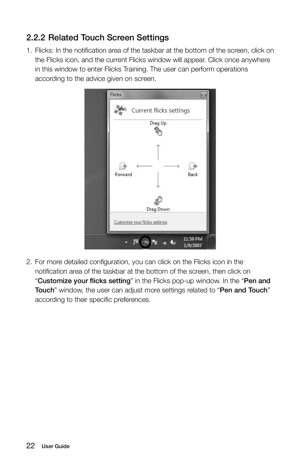 Lenovo B3, 10051, 10052 manual Related Touch Screen Settings 