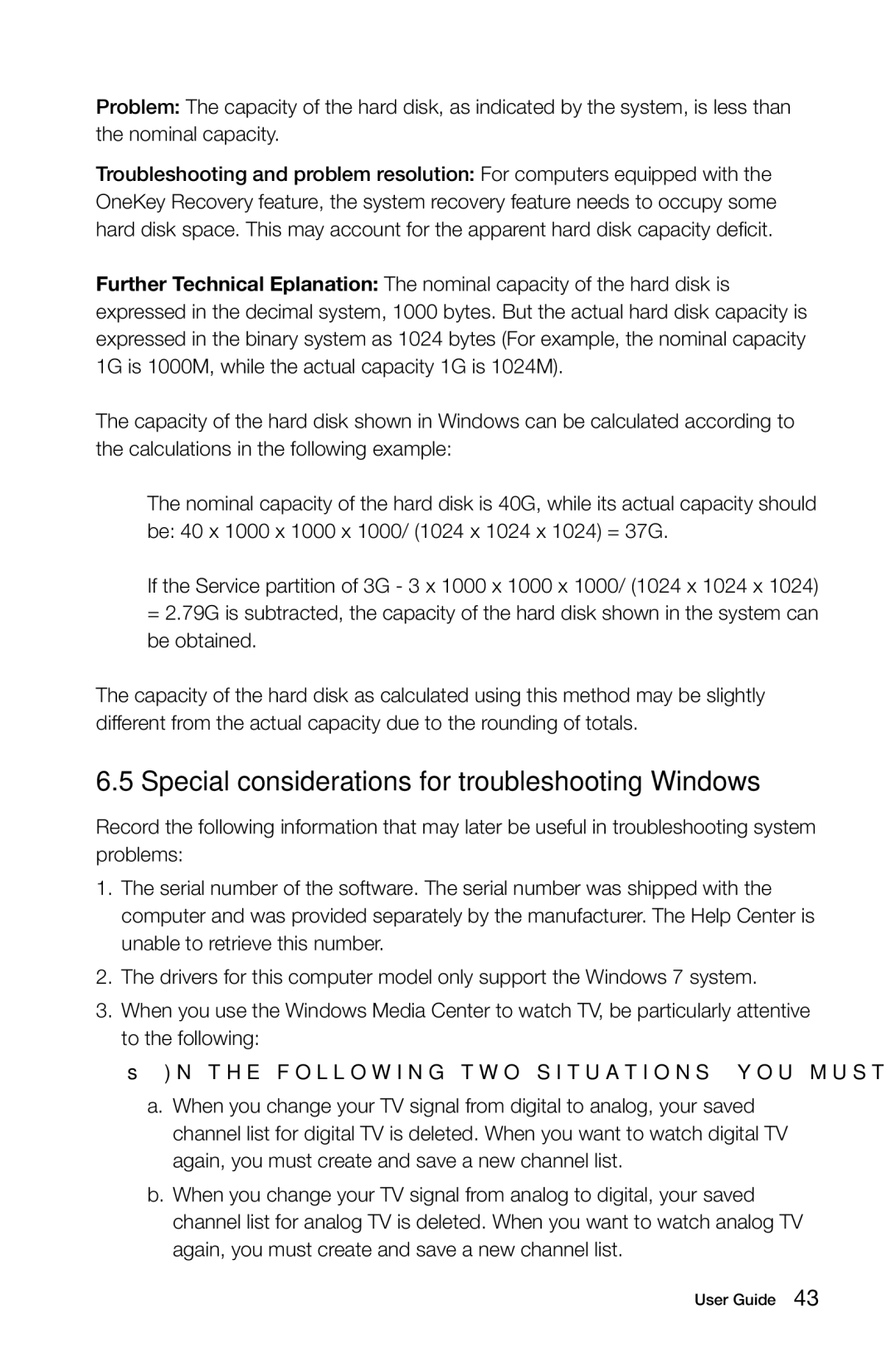 Lenovo B3, 10051, 10052 manual Special considerations for troubleshooting Windows 