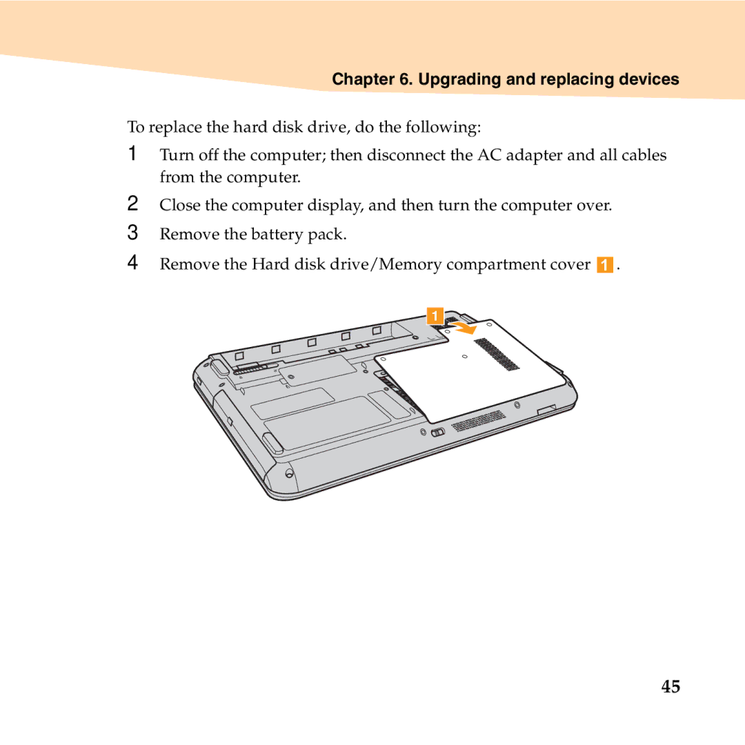 Lenovo B450 manual Upgrading and replacing devices 