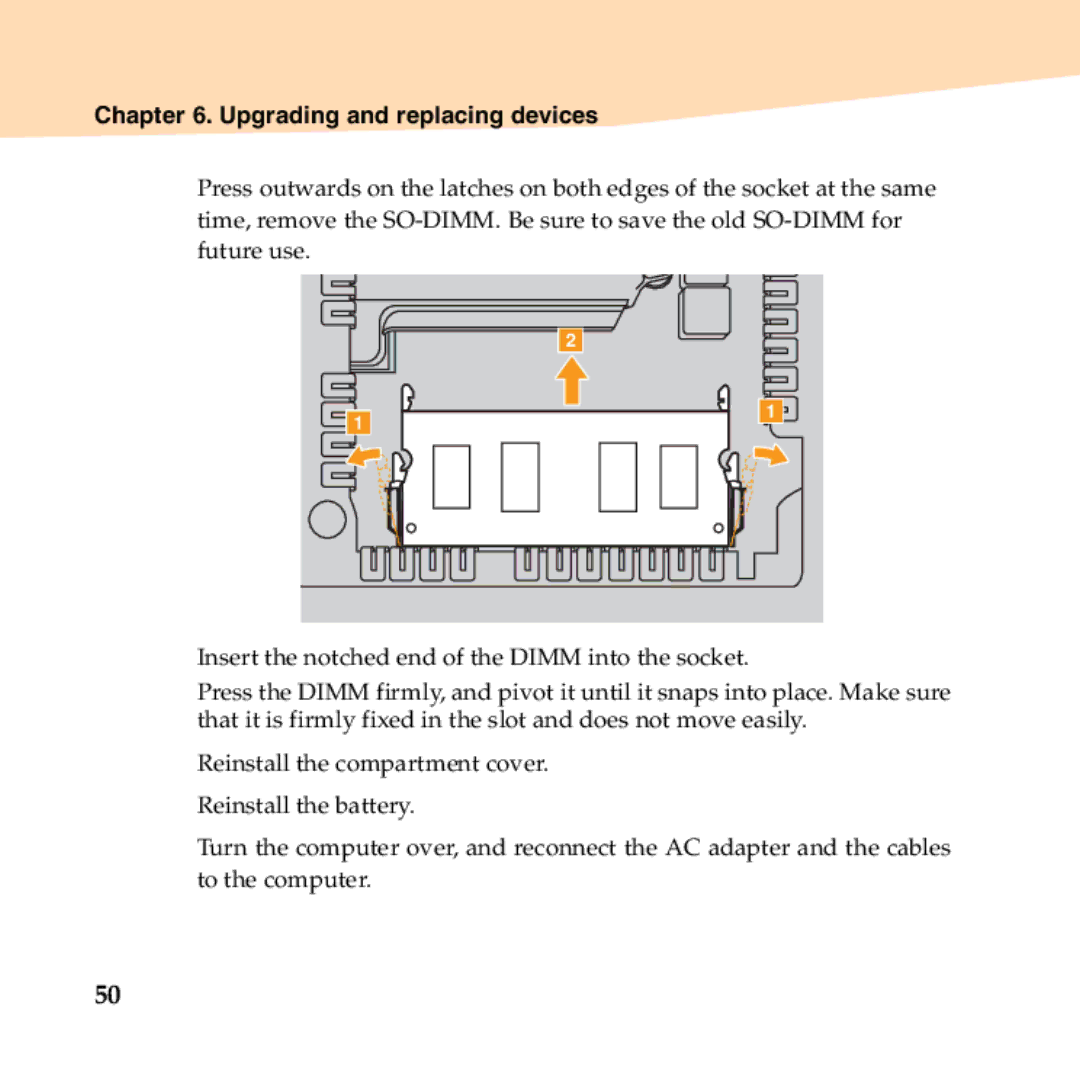 Lenovo B450 manual Upgrading and replacing devices 