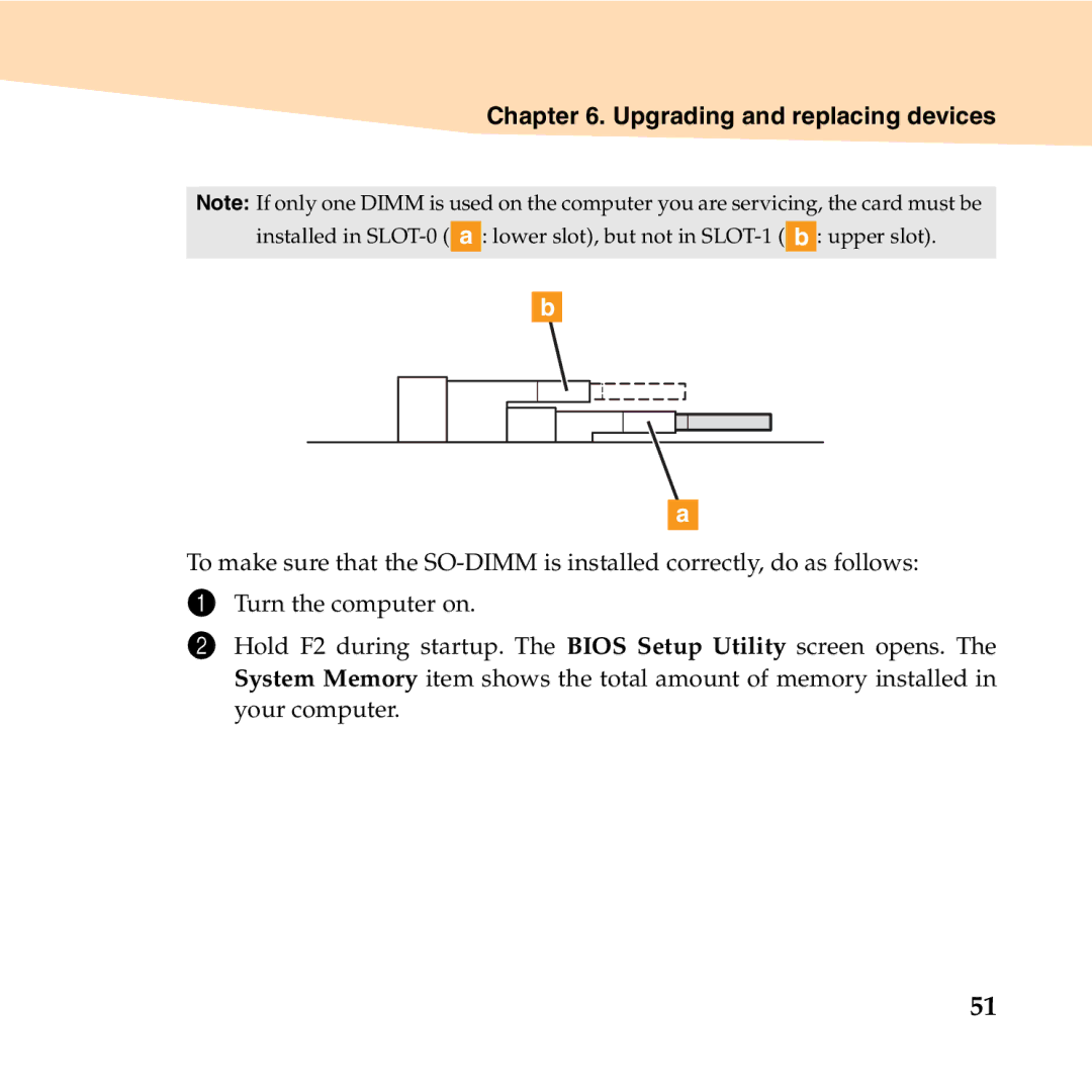 Lenovo B450 manual Upgrading and replacing devices 