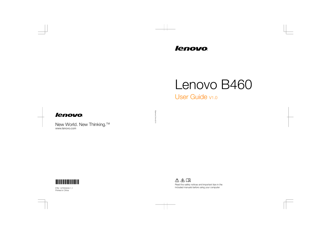 Lenovo manual Lenovo B460 