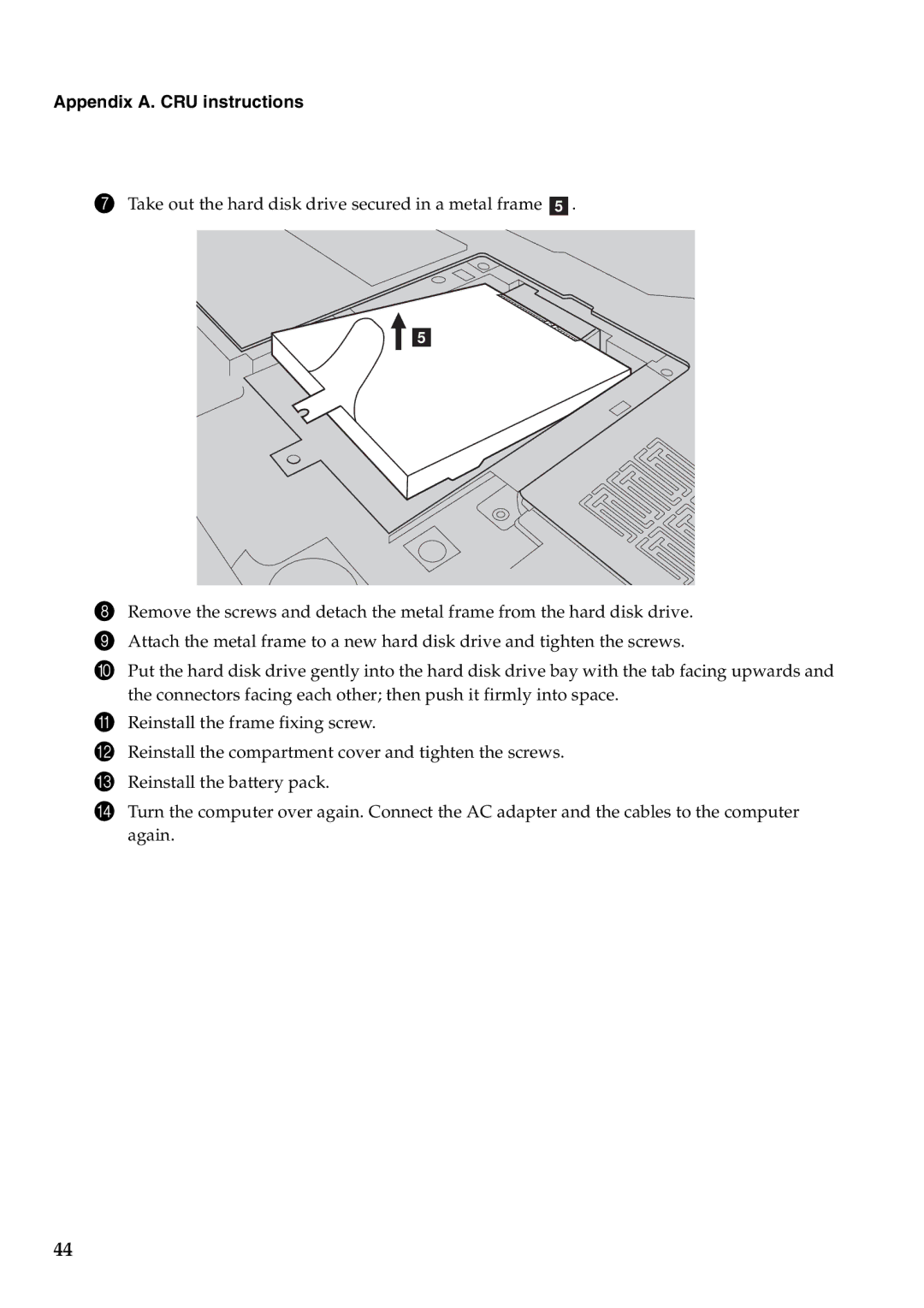 Lenovo B470, V470 manual Appendix A. CRU instructions 