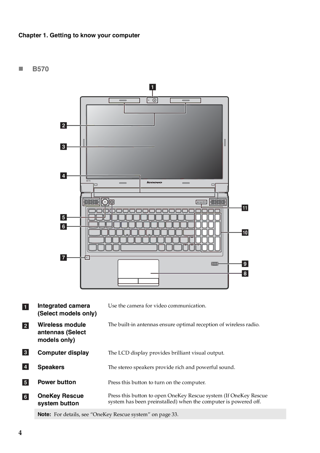 Lenovo B470, V470 manual „ B570 