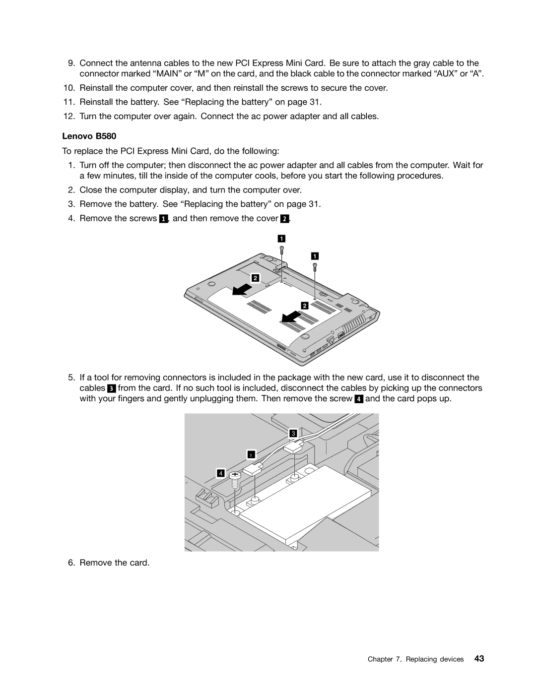 Lenovo B480 manual Lenovo B580 