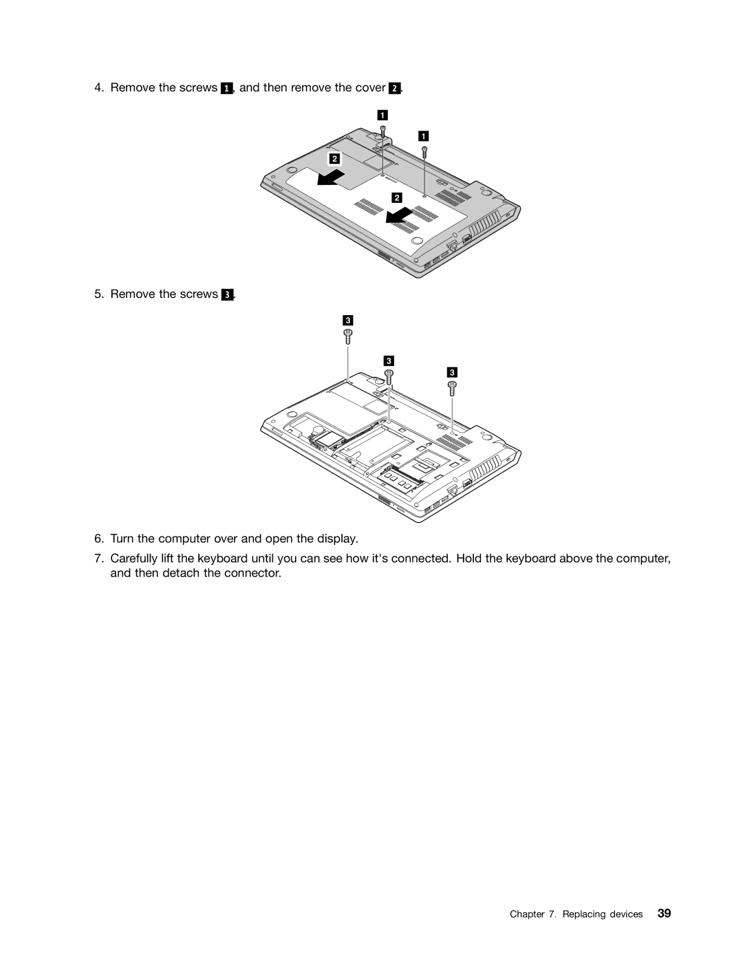 Lenovo B485 manual Replacing devices 