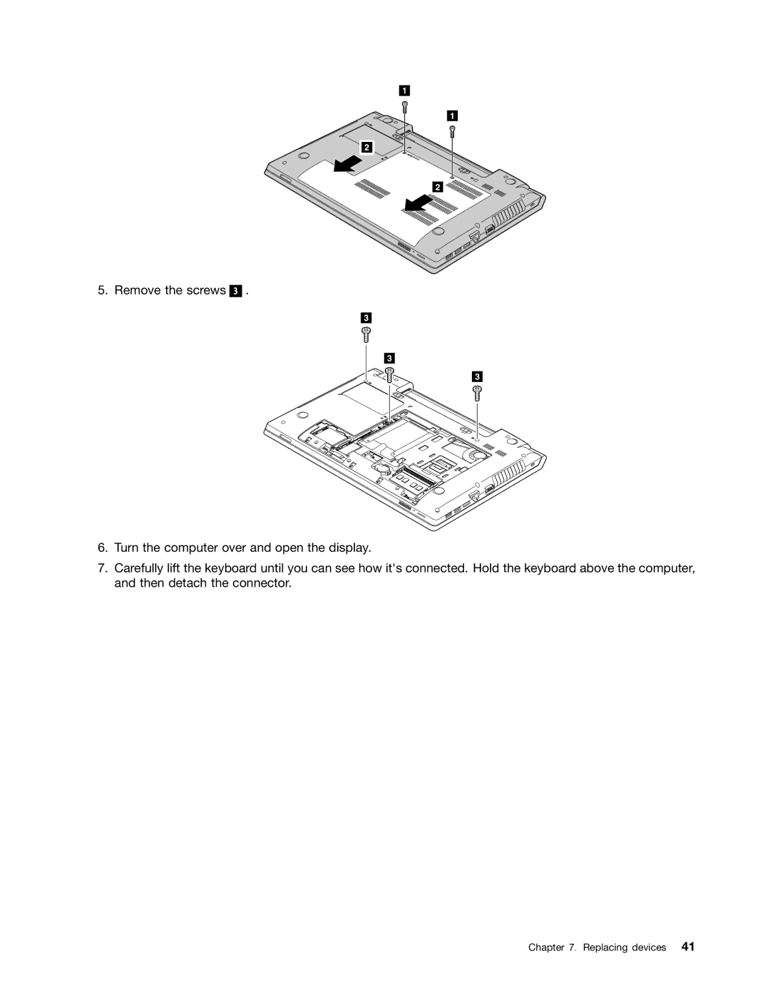 Lenovo B485 manual Replacing devices 