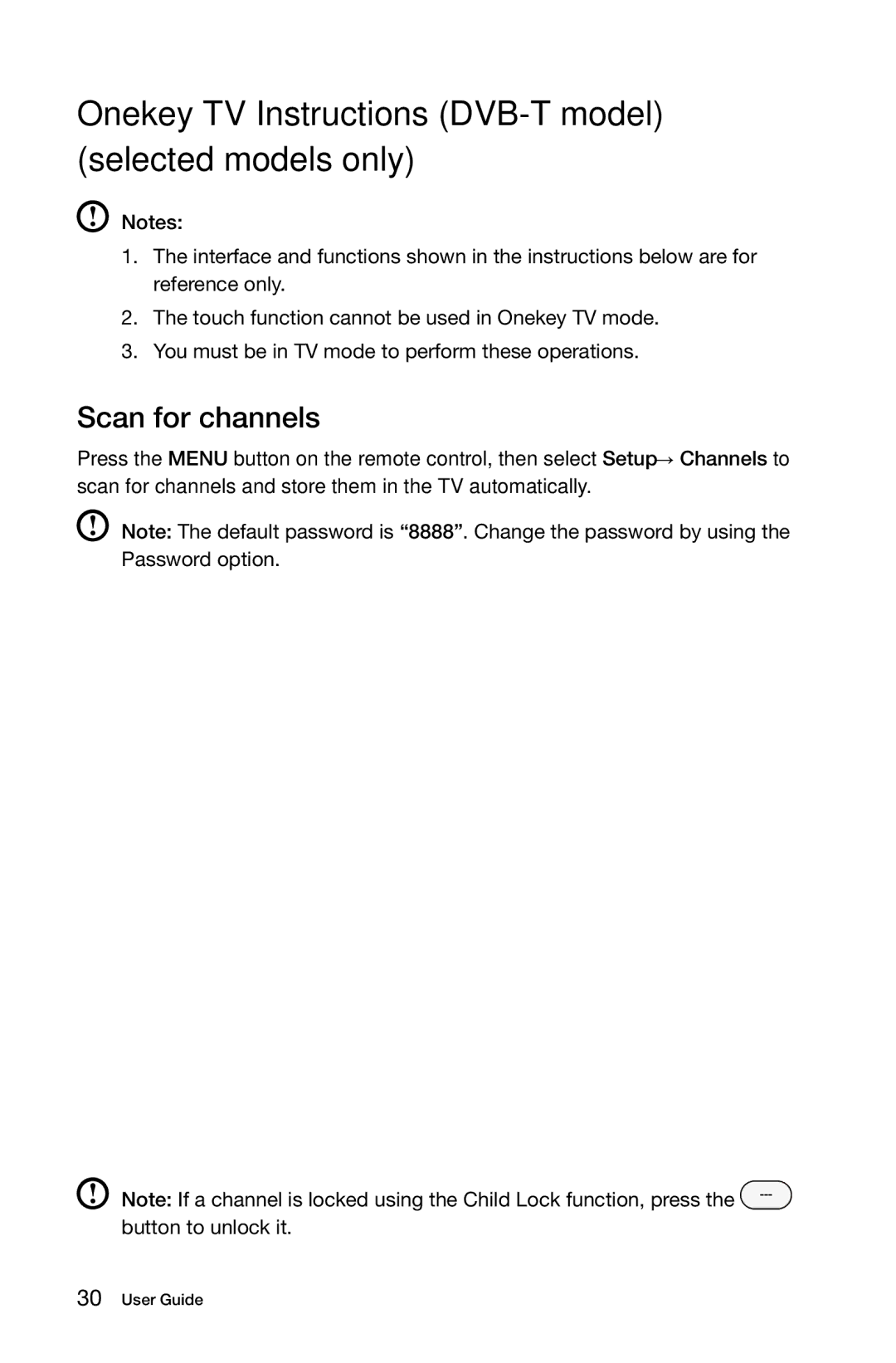 Lenovo 10101/3363 [B540p], B545, B345, B340, 10098/2567, 10099/2568 Onekey TV Instructions DVB-T model selected models only 