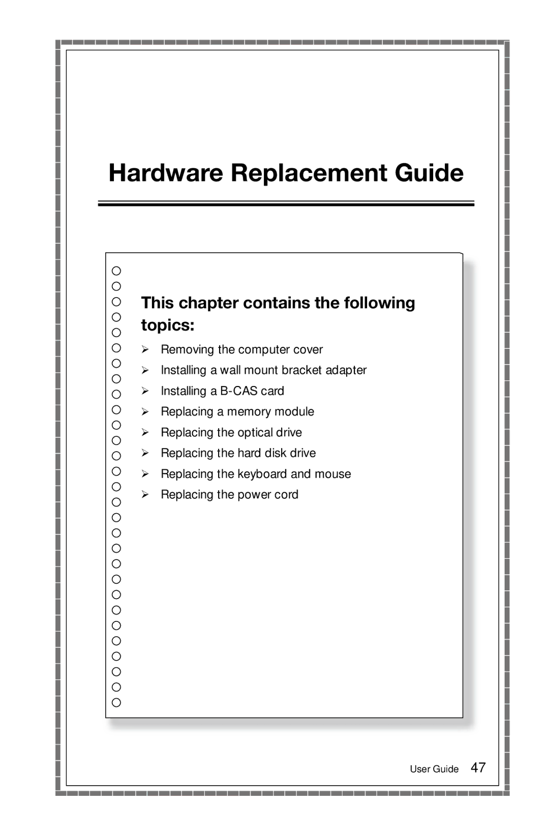 Lenovo 10098/2567, B545, B345, 10101/3363 [B540p], 10099/2568 [B540], 10097/2566 [B340] Hardware Replacement Guide 