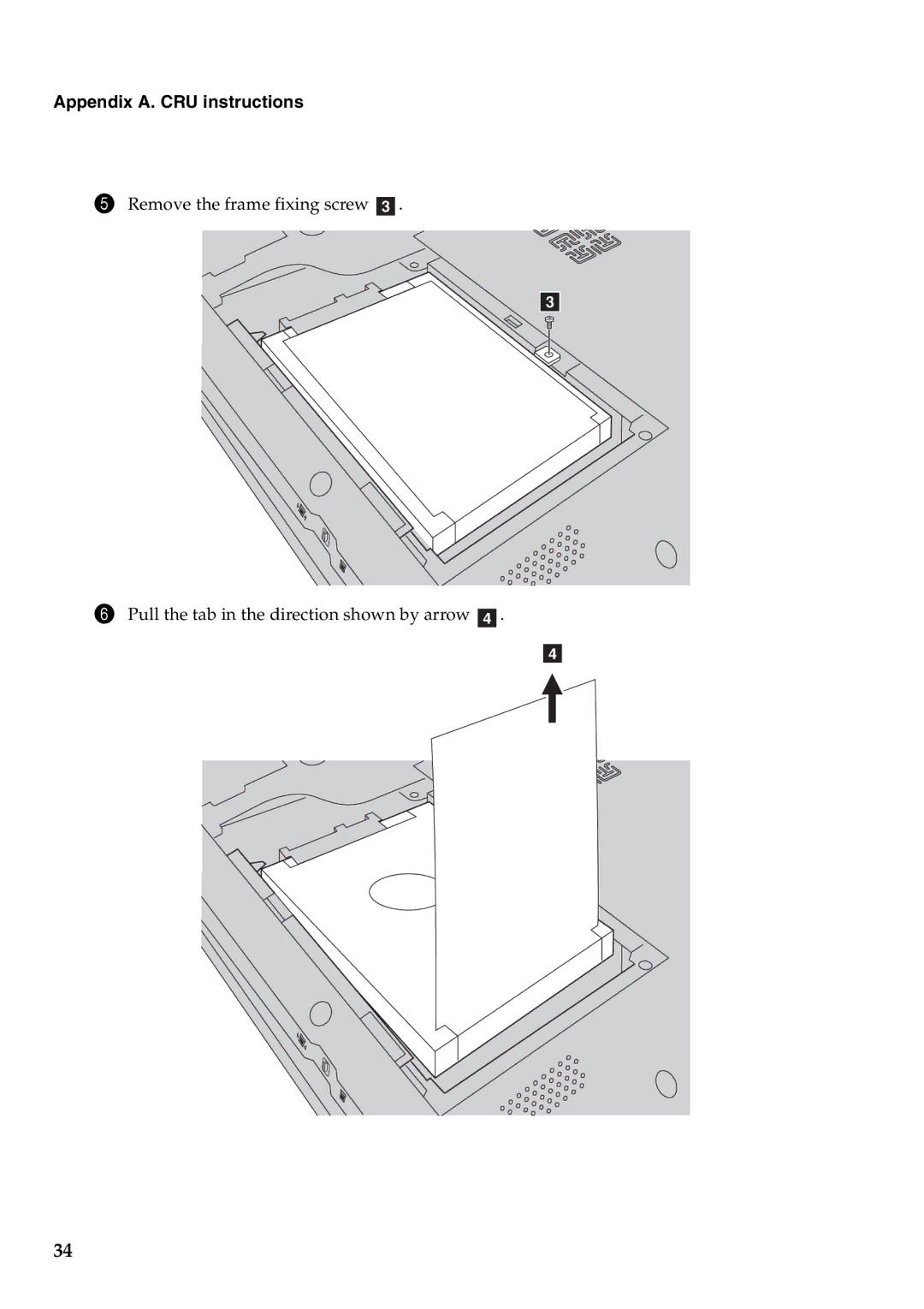 Lenovo B560 manual Appendix A. CRU instructions 