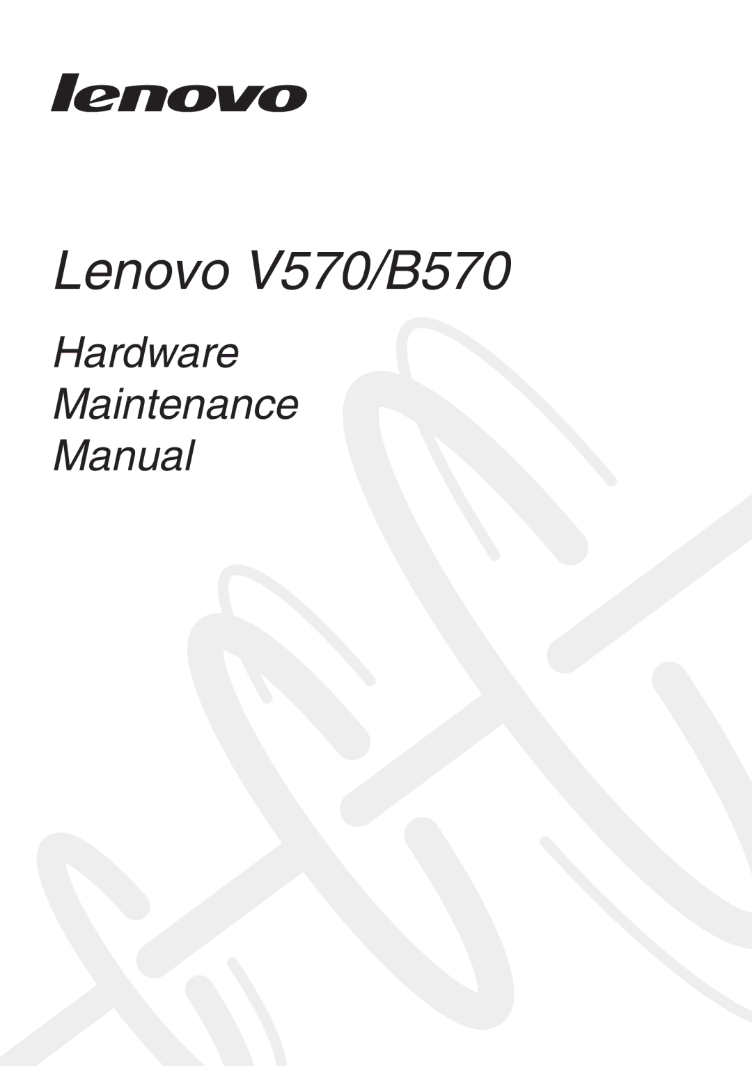 Lenovo manual Lenovo V570/B570 