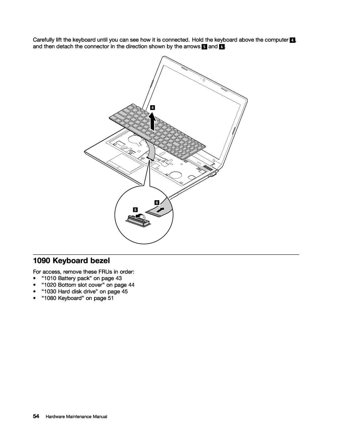 Lenovo B575E manual Keyboard bezel, Hardware Maintenance Manual 
