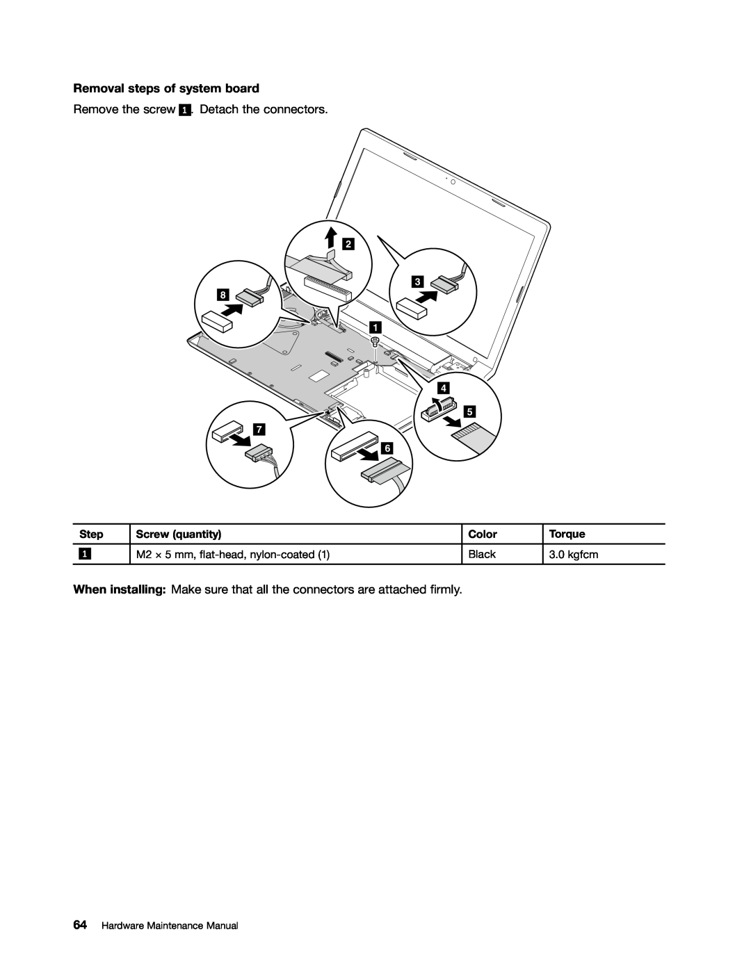 Lenovo B575E manual Removal steps of system board, Hardware Maintenance Manual 