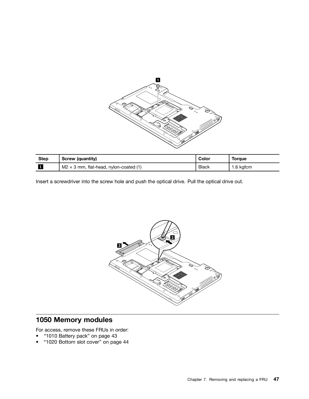 Lenovo B575E manual Memory modules 