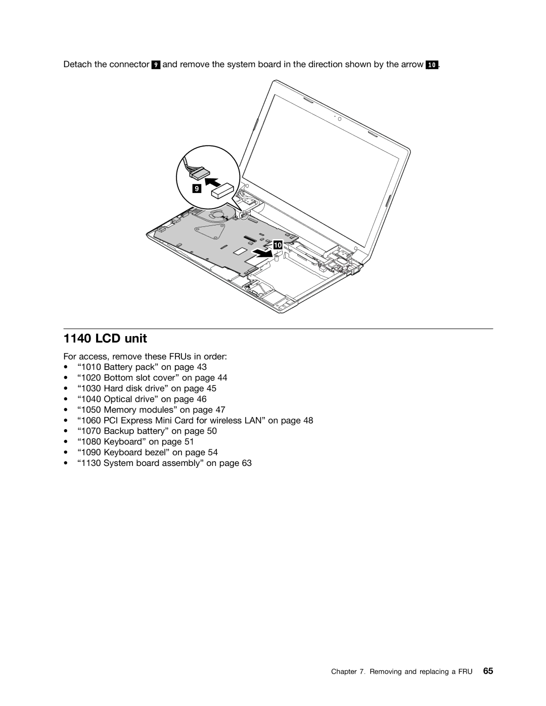 Lenovo B575E manual LCD unit 