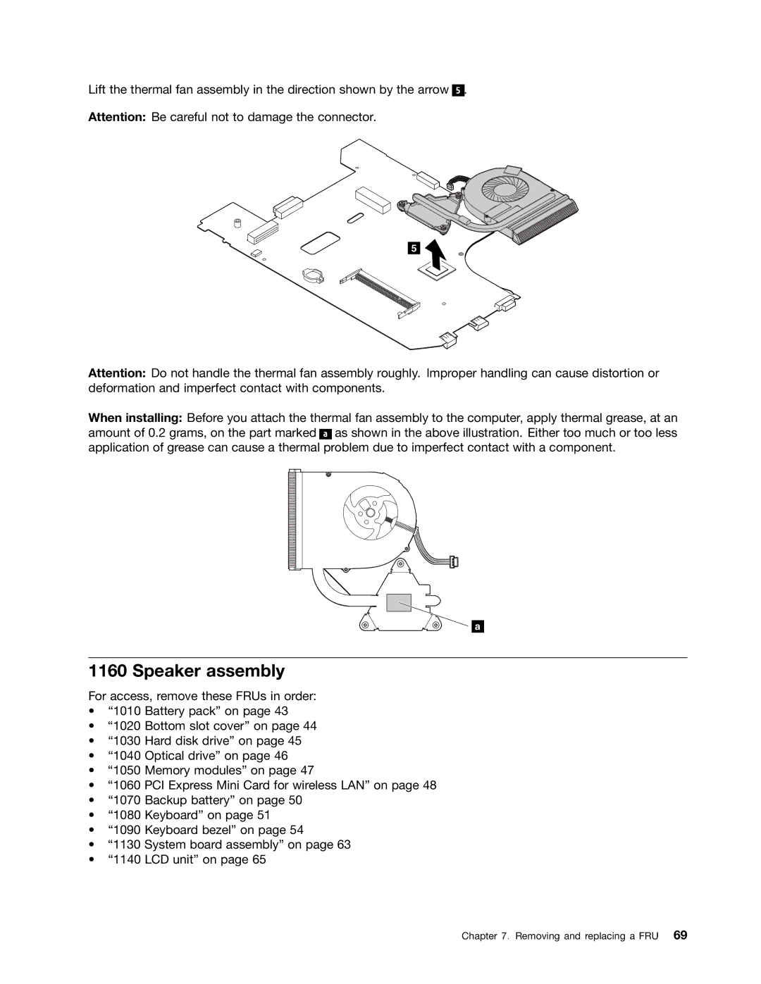 Lenovo B575E manual Speaker assembly 