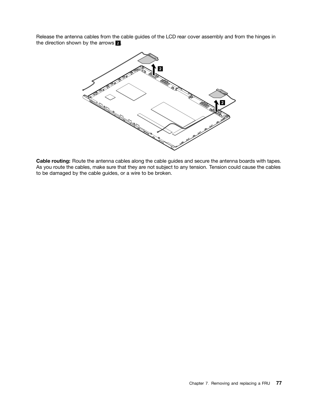 Lenovo B575E manual Removing and replacing a FRU 