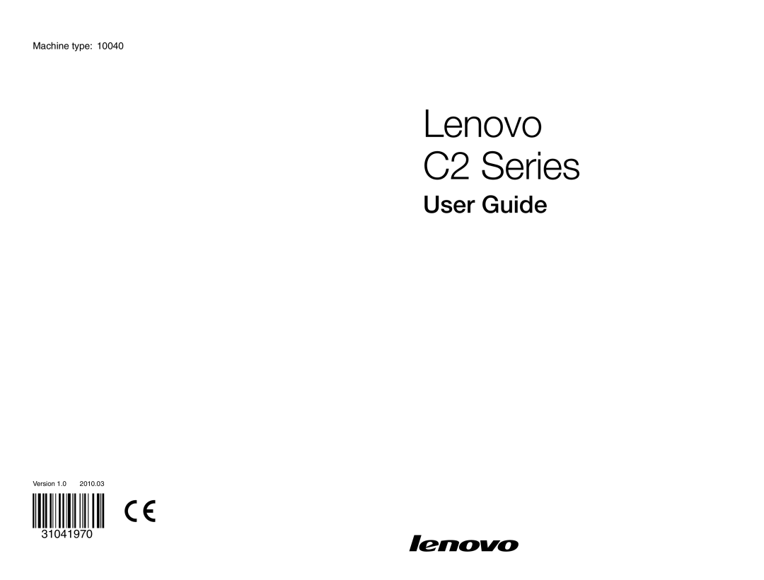 Lenovo manual Lenovo C2 Series 