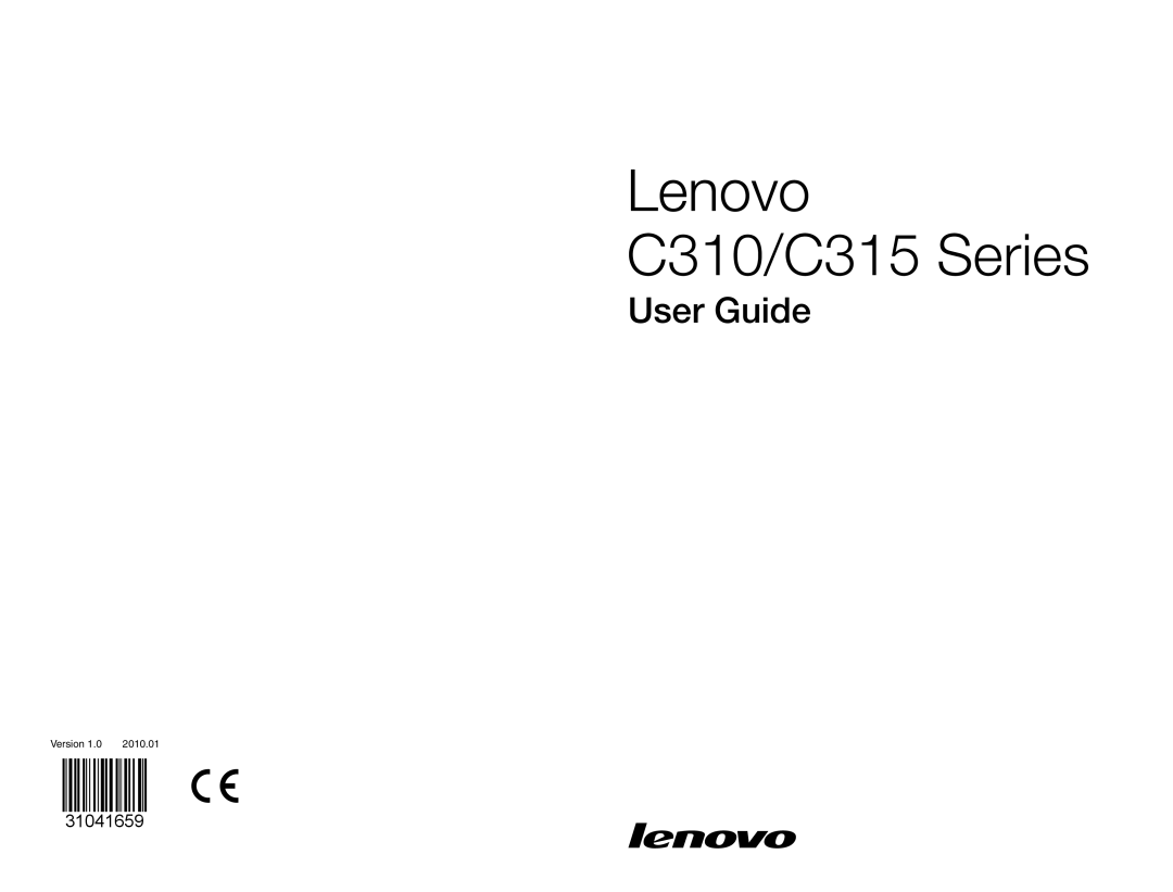 Lenovo manual C310/C315 Series 