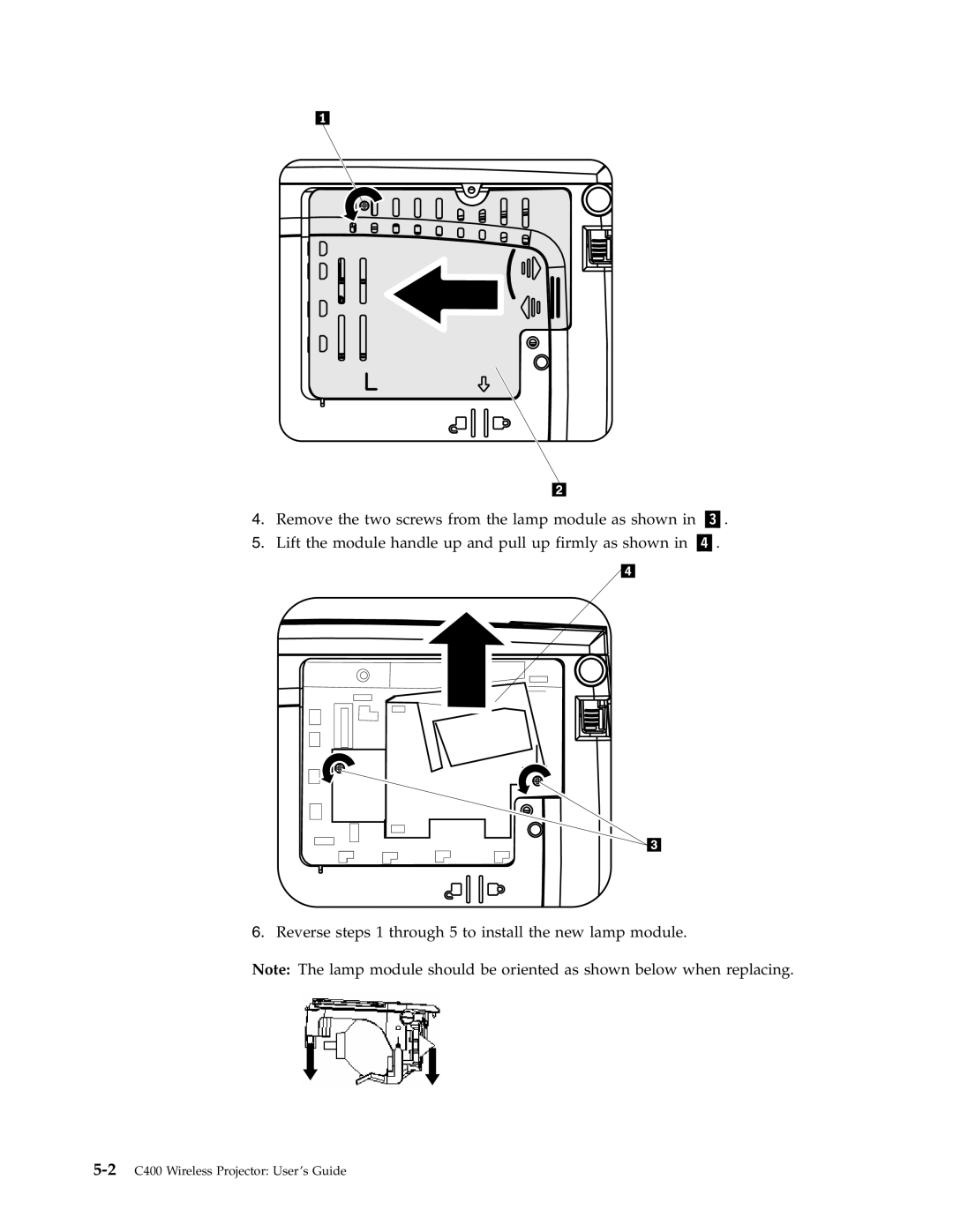 Lenovo manual 5-2 C400 Wireless Projector: User’s Guide 