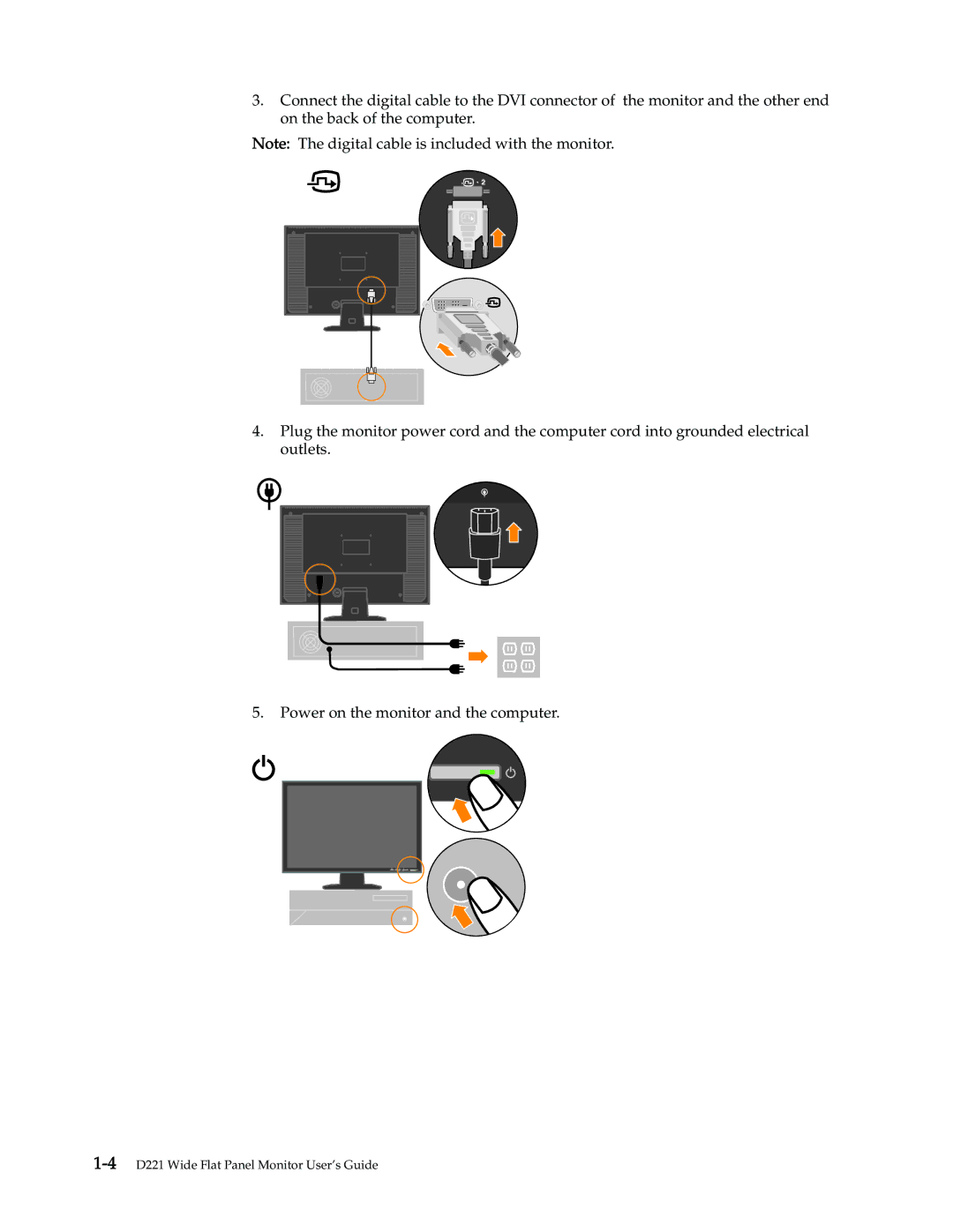 Lenovo manual 4D221 Wide Flat Panel Monitor User’s Guide 