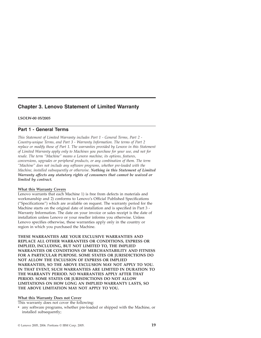 Lenovo Desktop PC warranty Lenovo Statement of Limited Warranty, Part 1 General Terms 