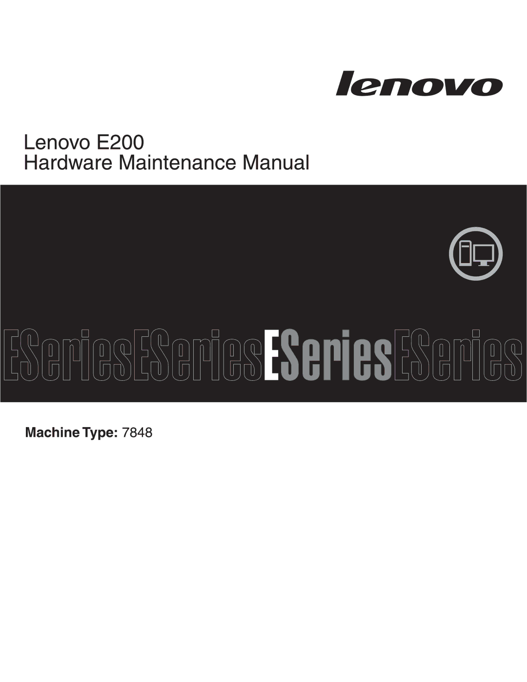 Lenovo E200 manual 