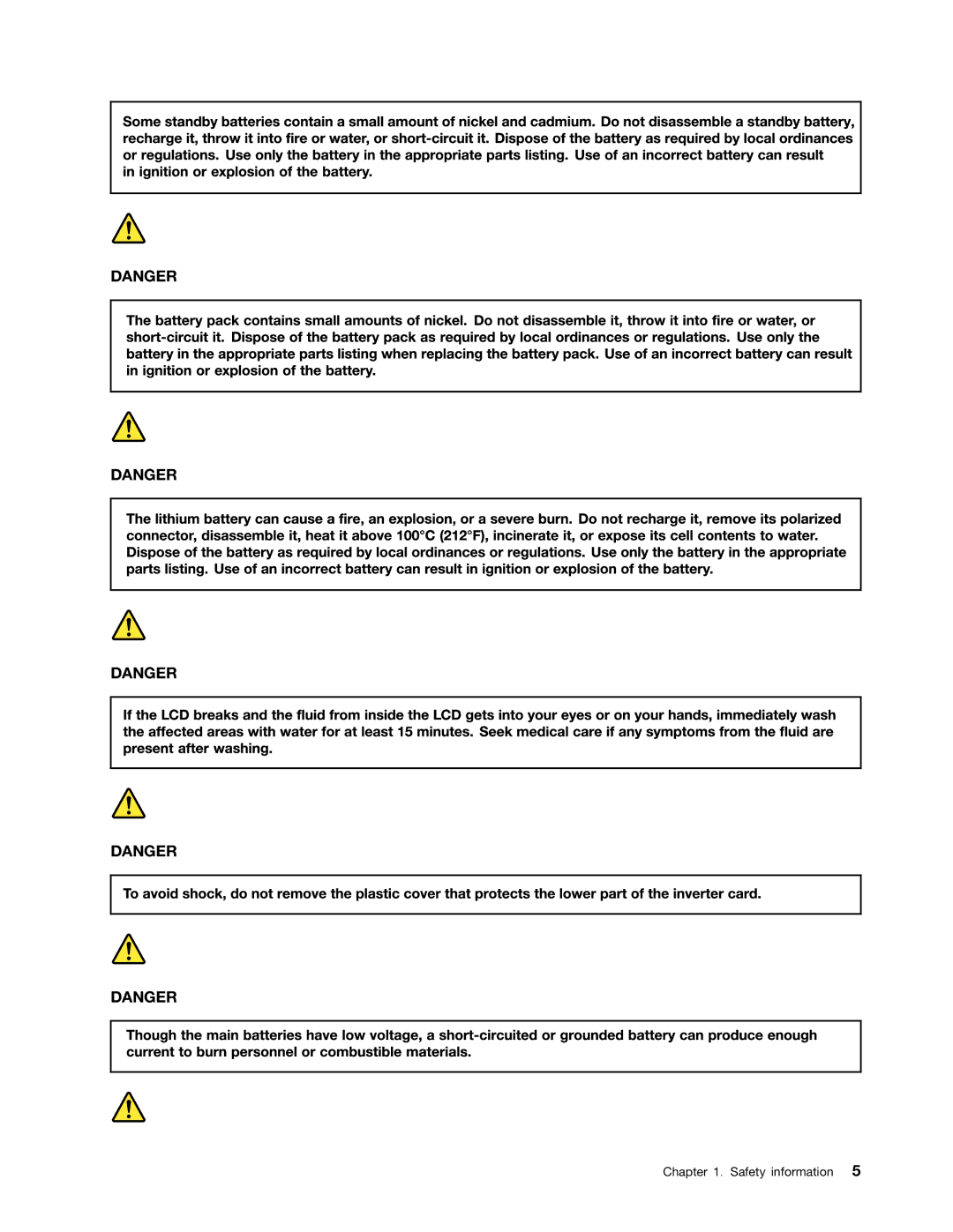 Lenovo EDGE 13, E31, E30 manual Safety information 