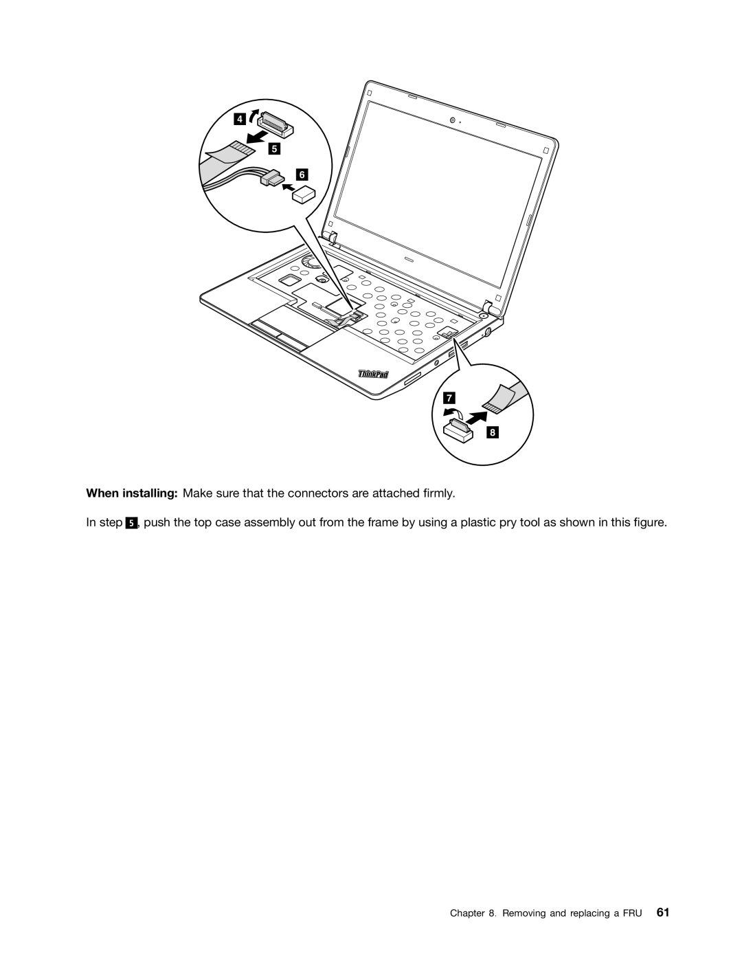 Lenovo E30, E31, EDGE 13 manual Removing and replacing a FRU 