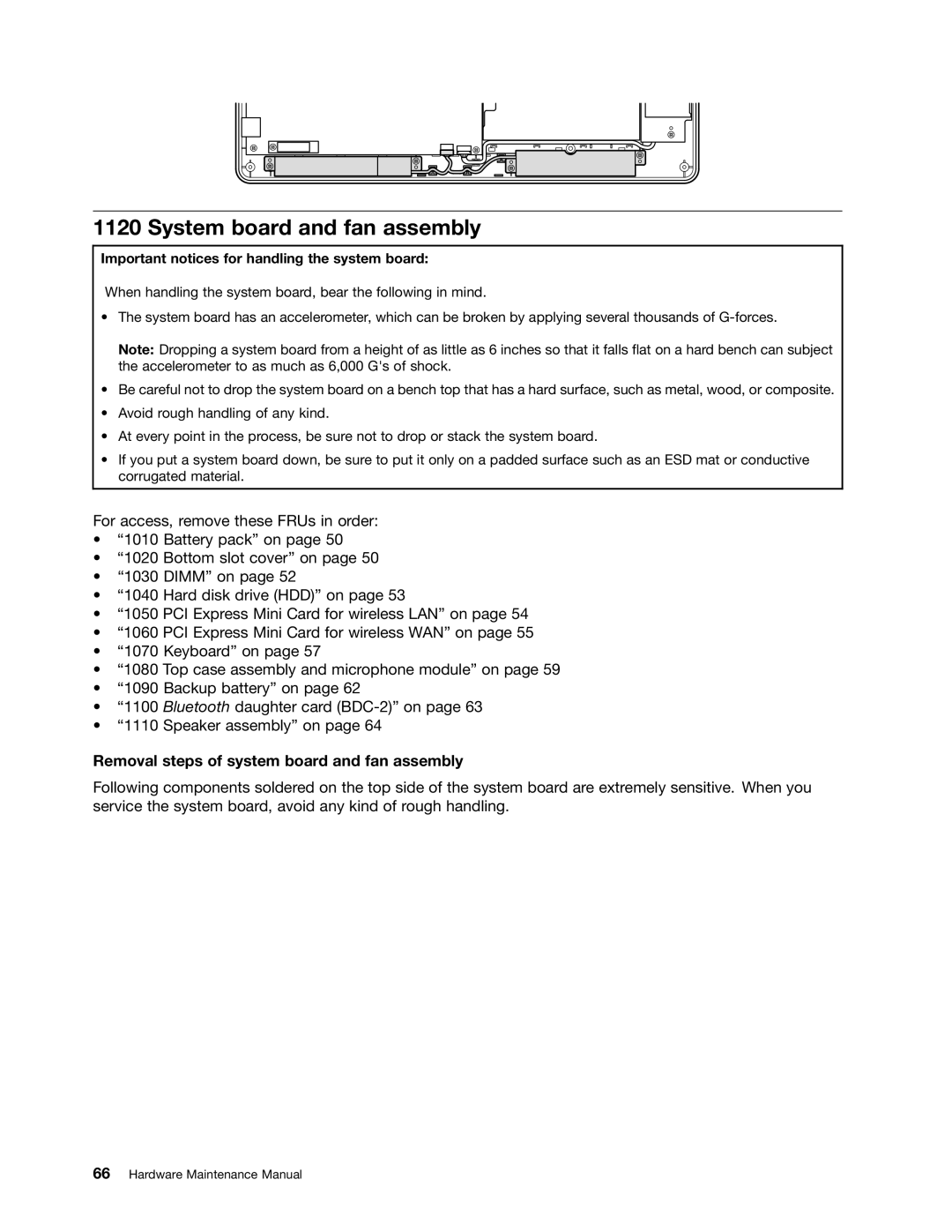 Lenovo E31, E30, EDGE 13 manual System board and fan assembly, Removal steps of system board and fan assembly 