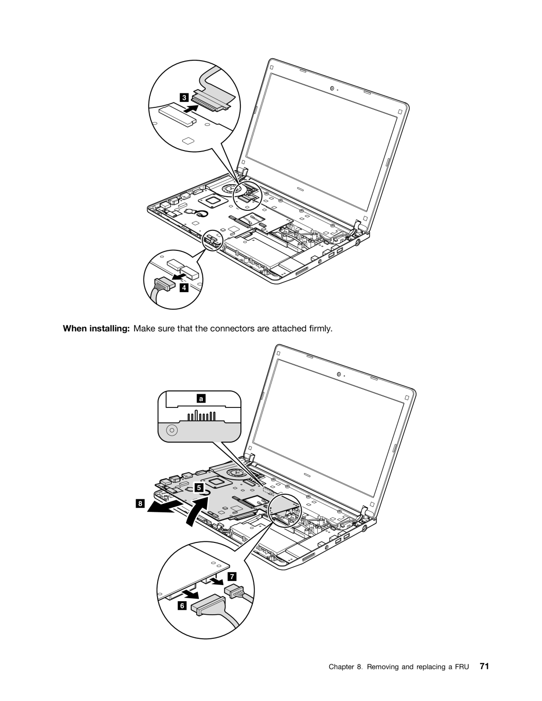 Lenovo EDGE 13, E31, E30 manual Removing and replacing a FRU 