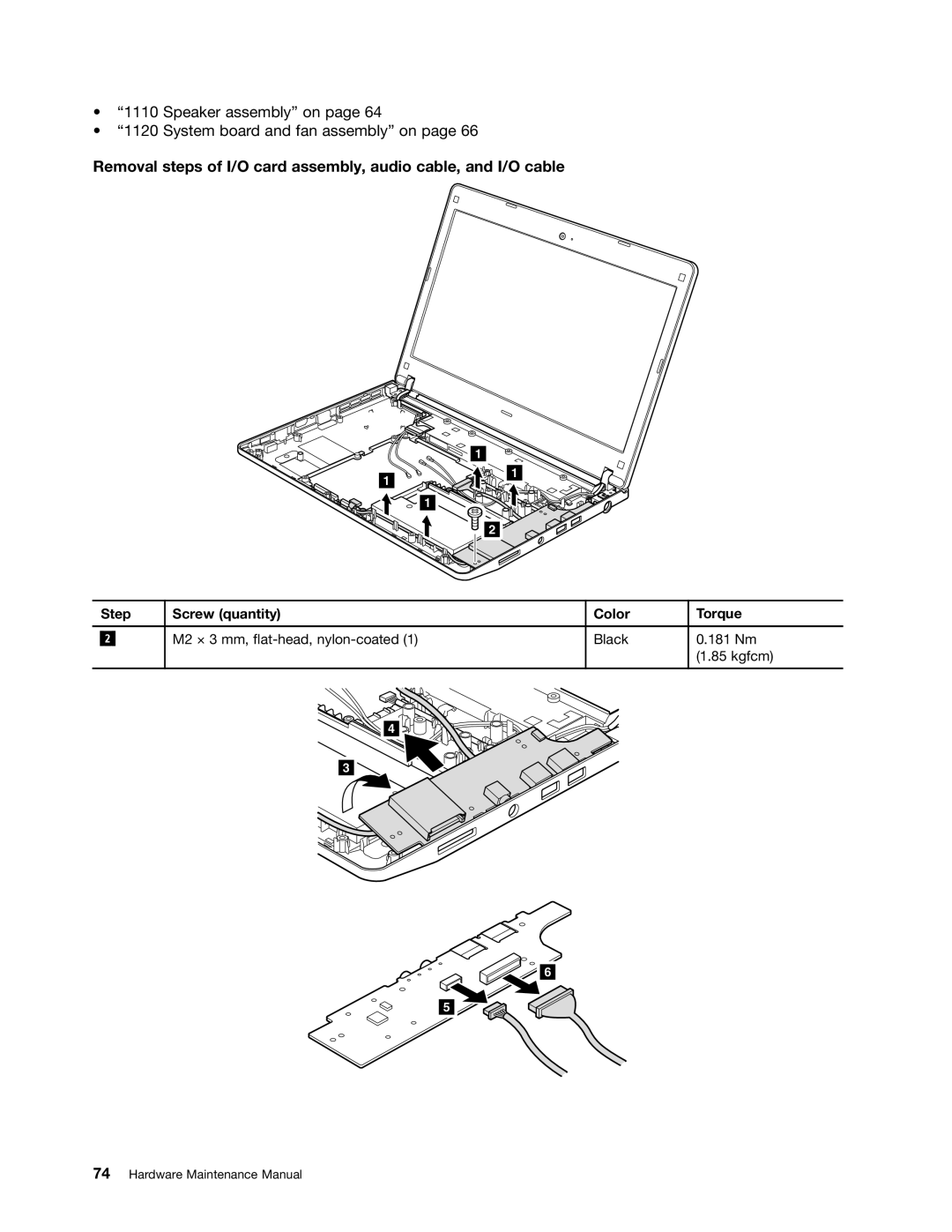 Lenovo EDGE 13, E31, E30 manual Speaker assembly on System board and fan assembly on 