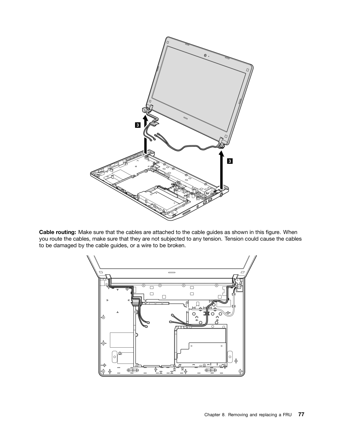 Lenovo EDGE 13, E31, E30 manual Removing and replacing a FRU 