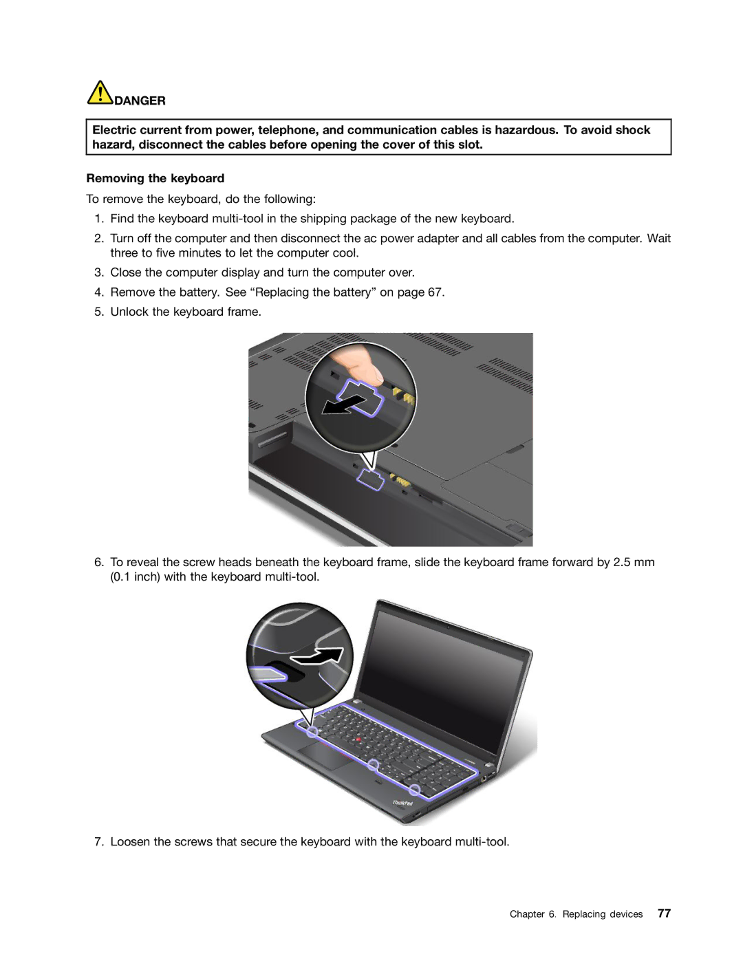 Lenovo E531, E431 manual Replacing devices 