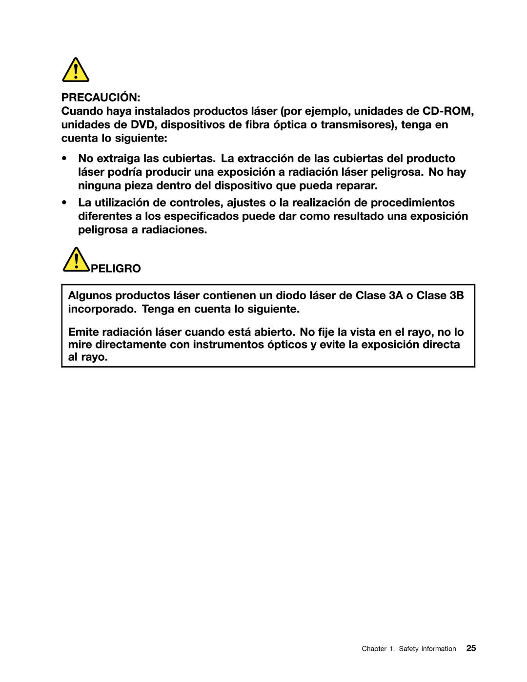 Lenovo E49 manual Safety information 