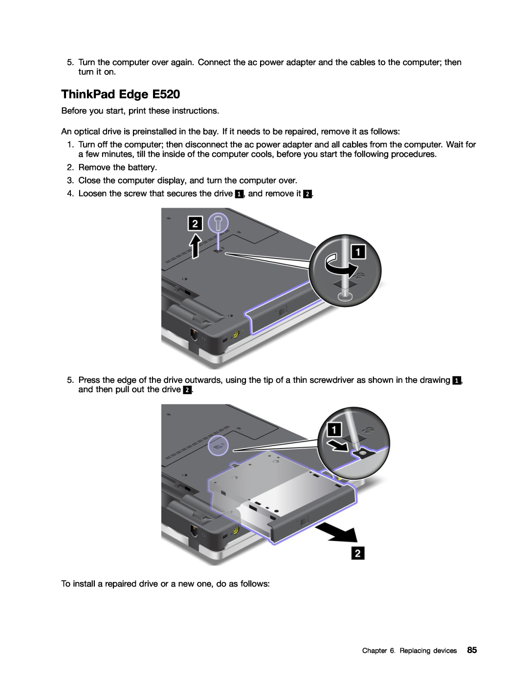 Lenovo E420, 114155U manual ThinkPad Edge E520 