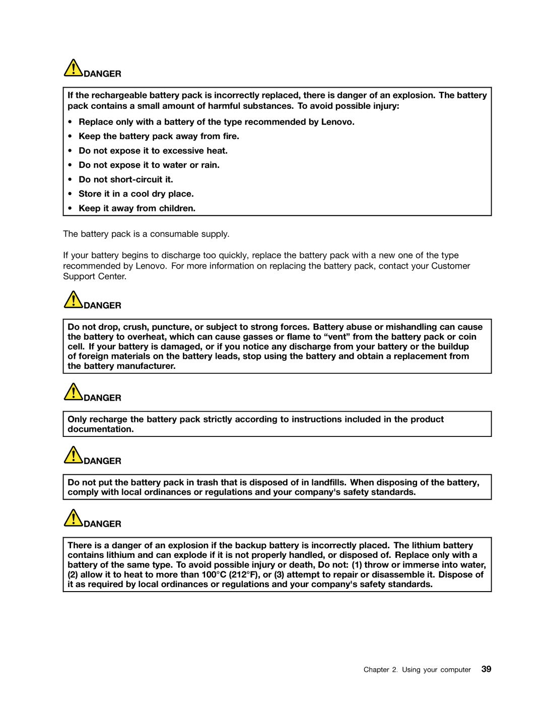 Lenovo E520, E420, 114155U manual Using your computer 