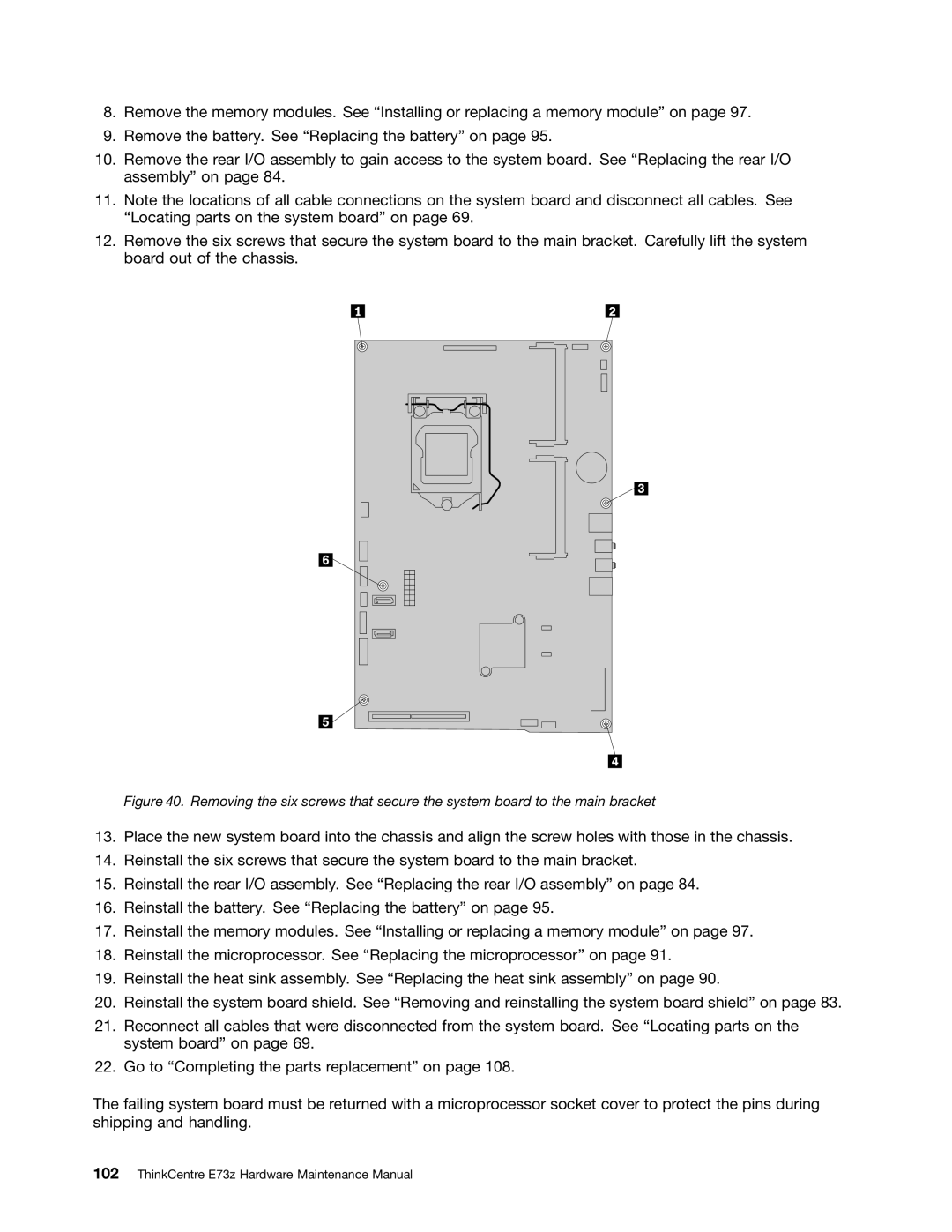 Lenovo E73Z, 10BL manual ThinkCentre E73z Hardware Maintenance Manual 