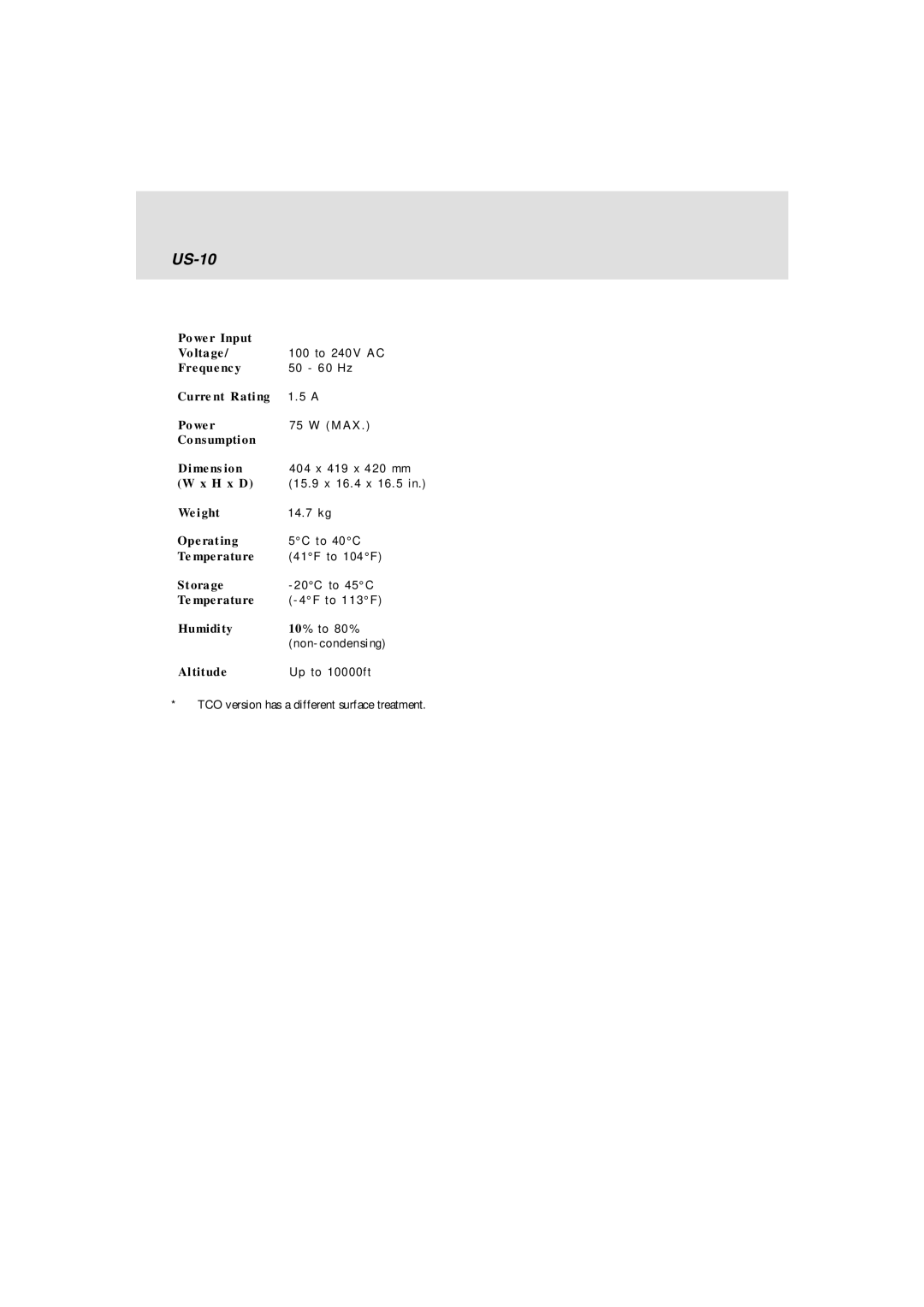 Lenovo E74 manual US-10 