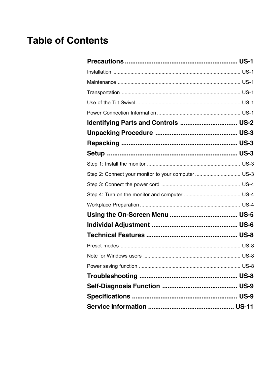 Lenovo E74 manual Table of Contents 