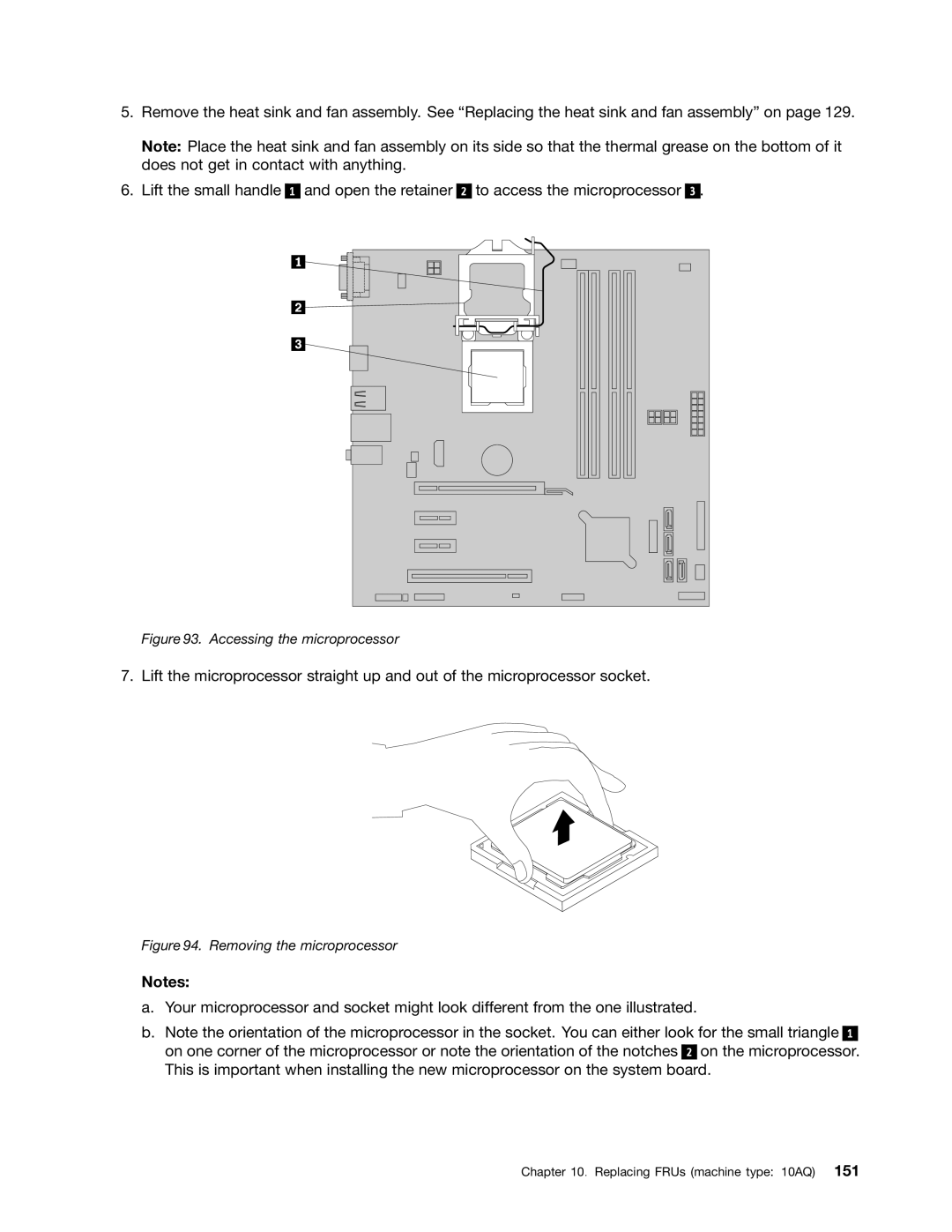 Lenovo E93 manual Accessing the microprocessor 