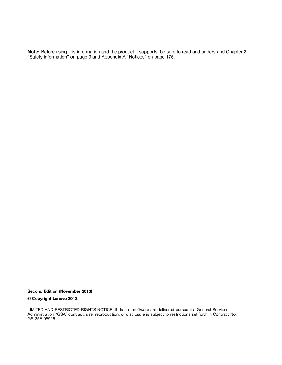 Lenovo E93 manual Second Edition November Copyright Lenovo 