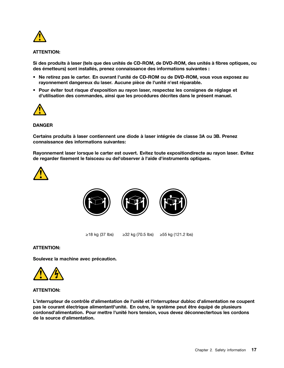 Lenovo E93 manual ≥18 kg 37 lbs ≥32 kg 70.5 lbs ≥55 kg 121.2 lbs 