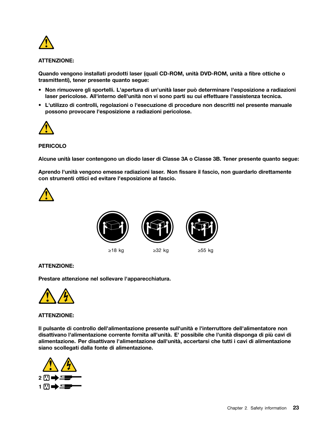 Lenovo E93 manual Prestare attenzione nel sollevare lapparecchiatura 