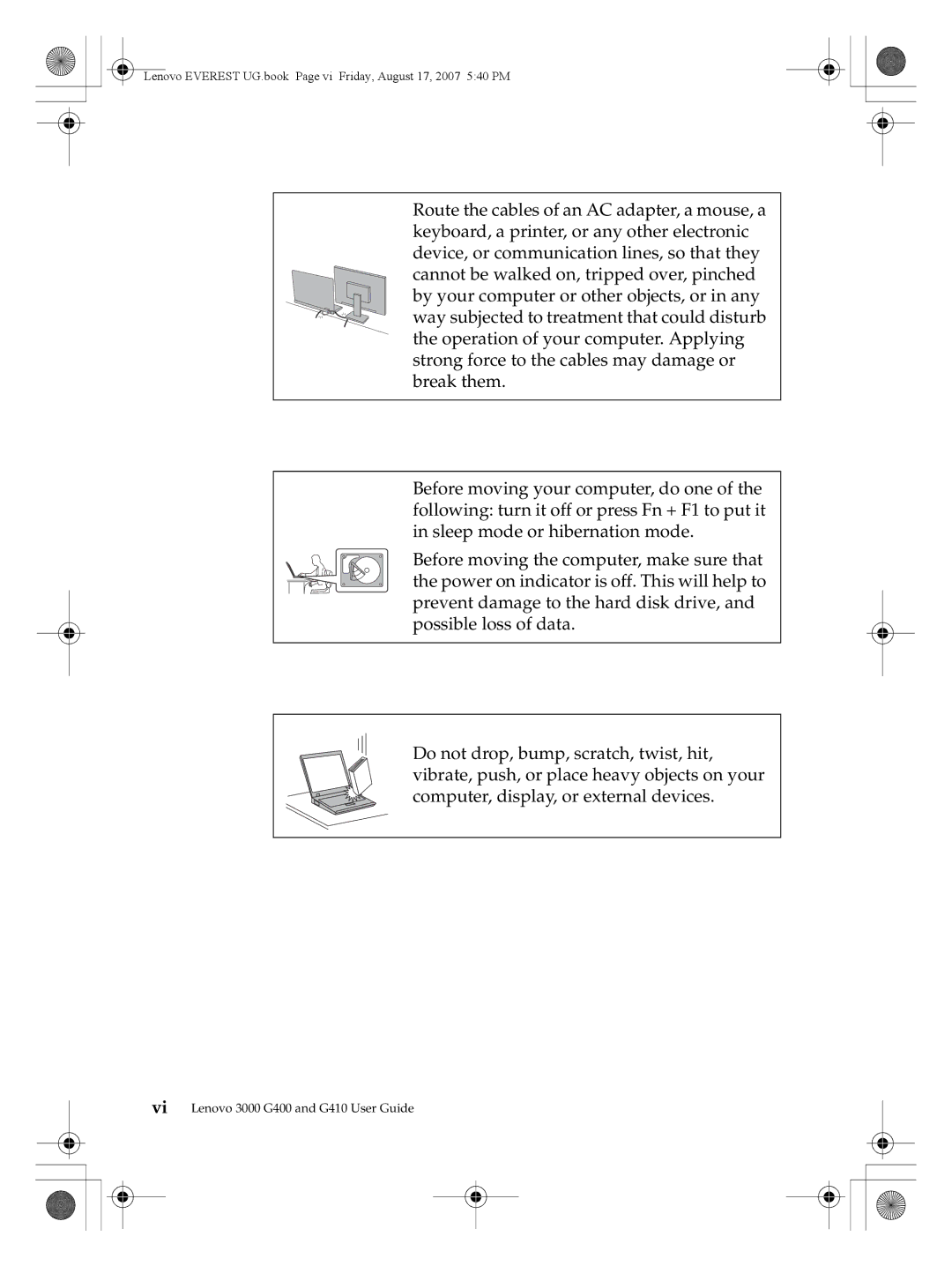 Lenovo warranty Vi Lenovo 3000 G400 and G410 User Guide 