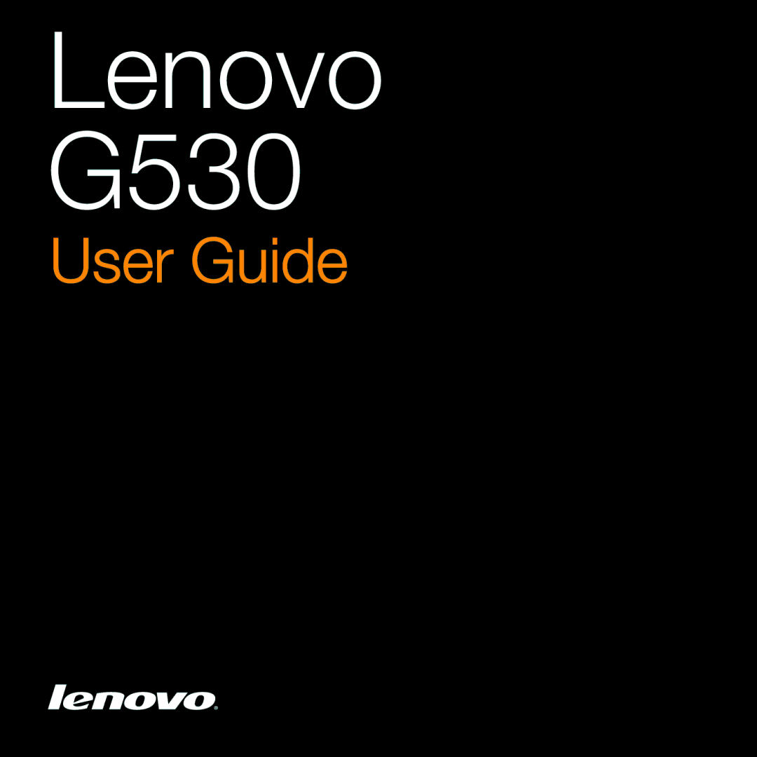 Lenovo manual Lenovo G530 