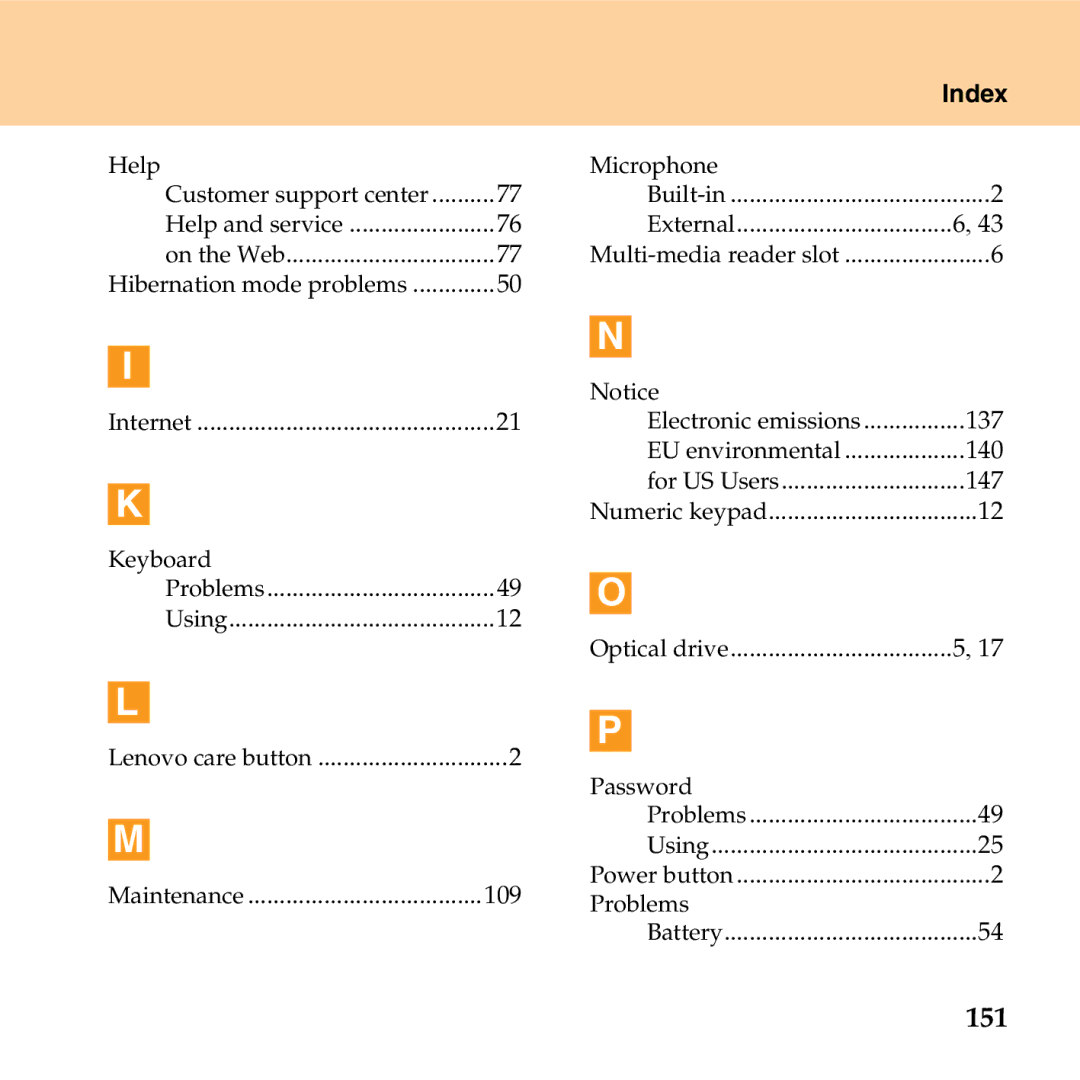 Lenovo G530 manual 151 