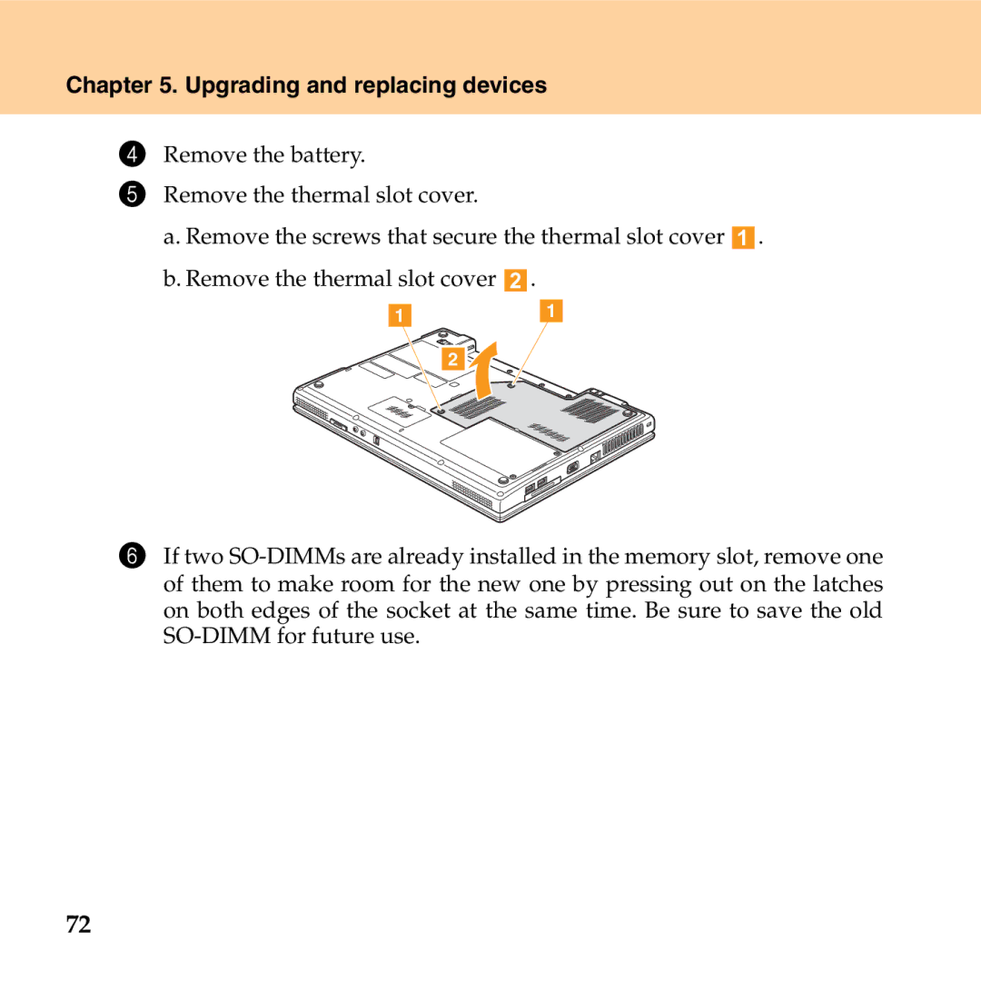 Lenovo G530 manual Upgrading and replacing devices 